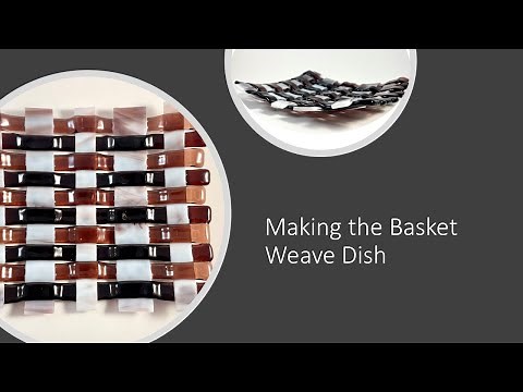 Fused Glass Project - Glass Fusing with a Basket Weave Technique