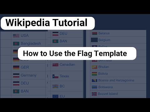 How to Add Country Flag to a Wikipedia Article (Advanced Wikipedia Editing)