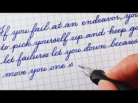 Neat and beautiful handwriting practice with fountain pen | Cursive writing | Lamy Joy
