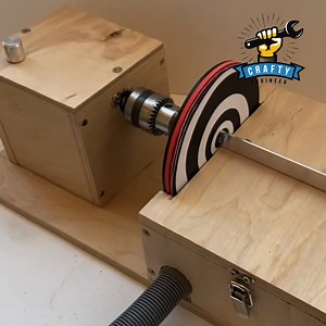 42K views · 176 reactions | All you need is a screwdriver motor, plywood, and some hard work to build your own disc sander.  Find out more: https://bit.ly/3x5mBzy #engineering | Crafty Engineer | Facebook
