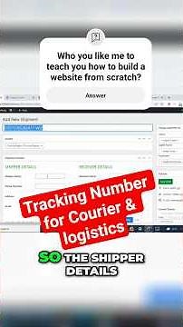 How To Create TRACKING NUMBERS for Courier & Logistics Websites! #couriertrackingscript, #logistics