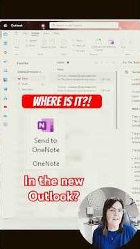 The Missing OneNote Button in New Outlook (Quick Fix!)