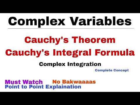 10. Cauchy's Theorem & Cauchy's Integral Formula | Complex Integration | Complete Concept