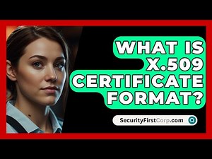 What Is X.509 Certificate Format? - SecurityFirstCorp.com