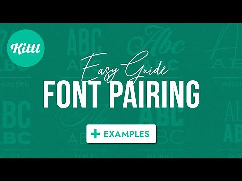 How To Pair Fonts Together | Tutorial