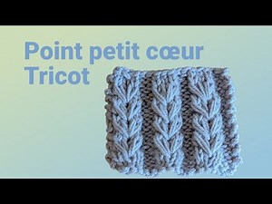 Easy little heart stitch in knitting