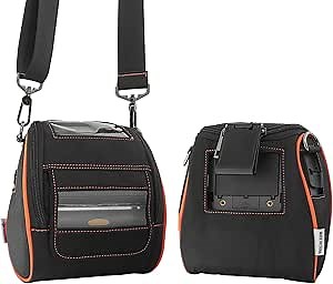 eecee Soft Carrying Case for Zebra ZQ520 ZQ521 Mobile Thermal Printer - 2024 Upgrade Case Holster with Shoulder Strap and Belt Clip Compatible with Zebra ZQ520 ZQ521 Portable Carry Accessories