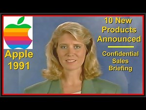 1991 Apple Computer New Product Announcement Confidential Sales Briefing new products