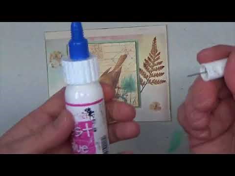 Glue Tips for Card Making with Dried Flowers