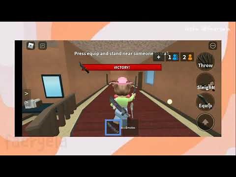 HOW TO SLEIGHT AND SHOOT IN MURDER MISTERY 2 . ( mobile )