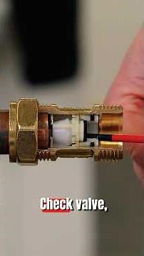 How does a CHECK VALVE actually work in 60 Seconds🤓🔧💧