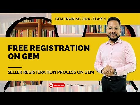 Registration on Government e Marketplace GeM | Class-1 GeM Training 2024 | GeM Seller Registration