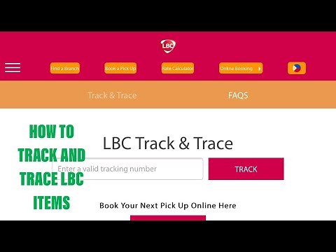 HOW TO TRACK AND TRACE YOUR LBC PARCELS/ITEMS/PACKAGE