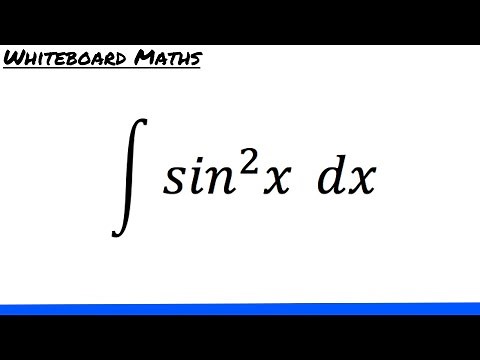 Integral of sin^2 x
