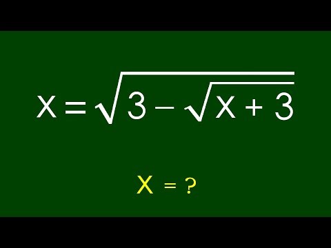 A Nice Algebra Problem | Math Olympiad x=?