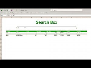 Excel: Create a Search Box in 3 Simple Steps!