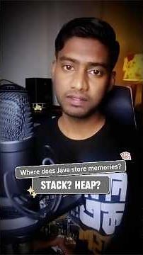 Stack and Heap in Java #softwareengineering