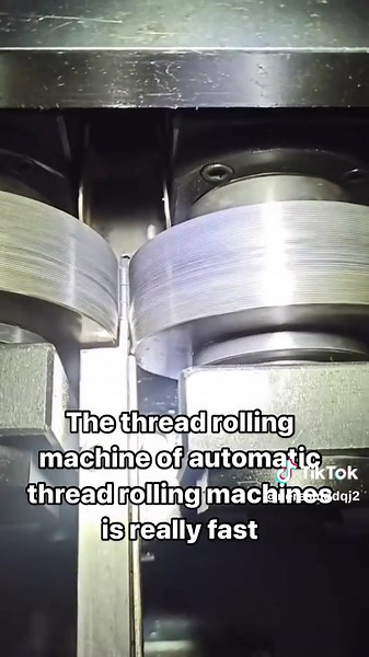 High-Speed Thread Rolling Machine in Action