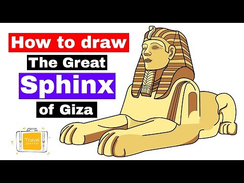How to Draw The Great Sphinx step by step #drawingtutorial