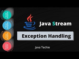 Java 8 Streams | Exception Handling Mechanism | lambda | JavaTechie