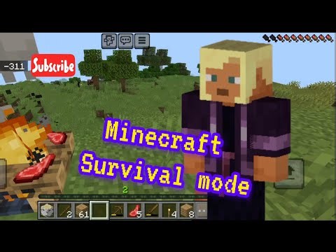 ⛏️ First Day in Minecraft – Pickaxe, Bed & Campfire Adventure! 