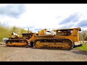Tow Starting Caterpillar D8 Bulldozer