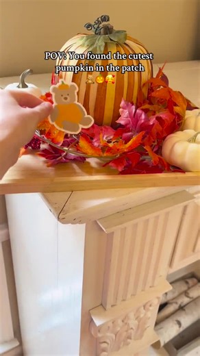 Teddy Bear Pumpkin Fall Sticker: Cozy Autumn Sticker - Etsy