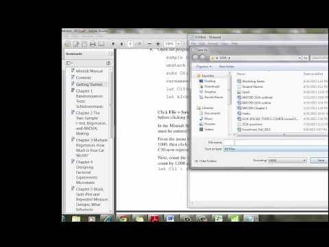 C1 How to Use Minitab to Conduct a Randomization Test