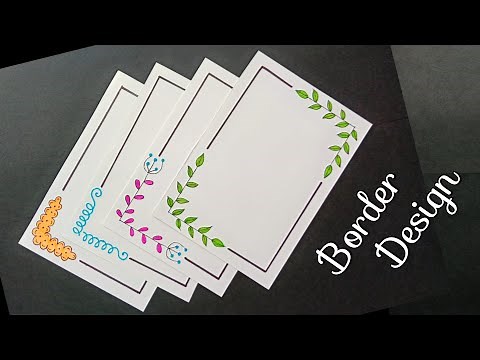 4 Border Designs/Border Designs for Project/Project File Decoration/Border Design for School Project