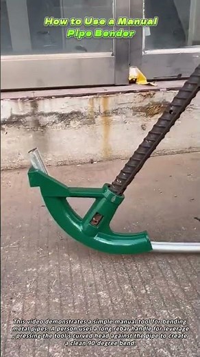 How to Use a Manual Pipe Bender