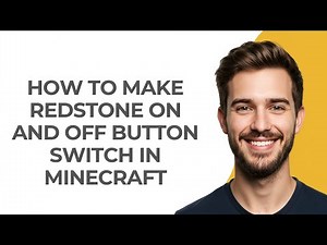 How To Make Redstone On and Off Button Switch In Minecraft - GUIDE!
