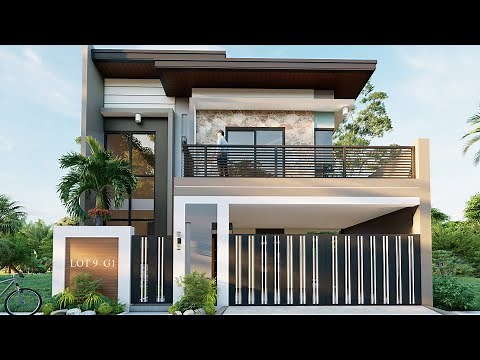 2 Storey House Design - 4 BEDROOMS