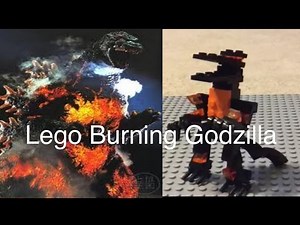 How to build lego burning Godzilla