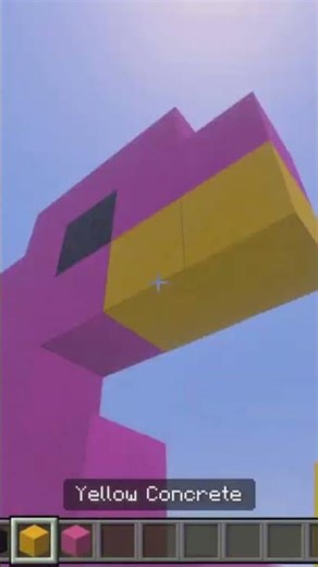 Minecraft Flamingo 🦩 Tutorial #minecraft #minecraftshorts #youtubeshorts