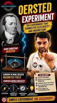 How Electricity Creates Magnetism | Oesterd experiment #jugadforengineers #jugad4engineers