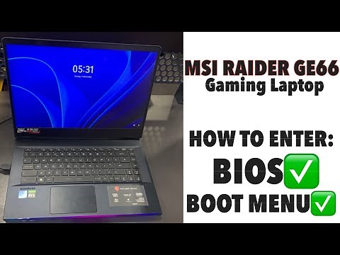 MSI Raider GE66 Gaming Laptop - How To Enter Bios (UEFI) & Boot Menu Options