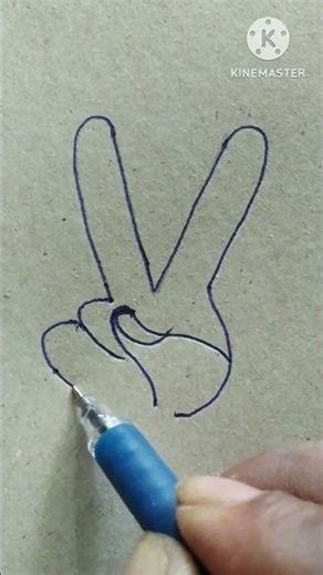 How to victory finger beautiful #drawing #shorts #victor #sketch #pencilart #youtubeshorts #finger