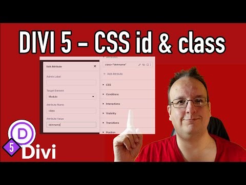 Divi 5 - Wie trage ich CSS ID oder Klassen ein?