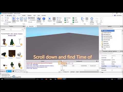 Roblox Studio: How to change the time of day