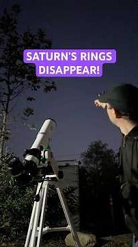 Saturn’s Rings Disappear through telescope