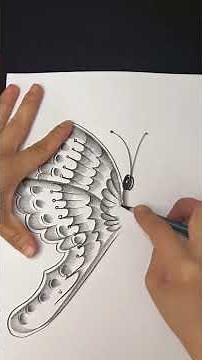Realistic Butterfly Drawing Step by Step || Pencil Shading Technique