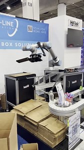 12 reactions | Flex-Line Automation, Inc. is building boxes with UR cobots at Automate. Their small-footprint system erects three box sizes at the same station - see it in person in booth 709 at Automate 2023 in Detroit! #automate2023 #manufacturing #automation #cobots | Universal Robots | Facebook