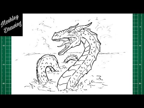 How to Draw a Sea Serpent Step by Step