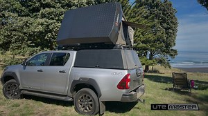 Ute Canopy with Roof Top Tent for Overlanding