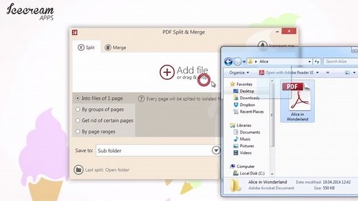 Icecream PDF Split&Merge - PDF Trennung kostenlos