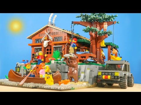LEGO Log CABIN Adventures⎜Full MOC Walkthrough