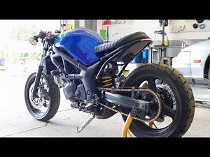 SV650 Brat/Street Tracker Build (Ep.4) - Fabricating battery tray, tail light etc.