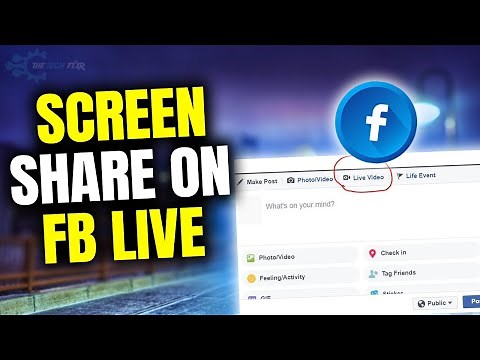 How to screen share on Facebook live 2023