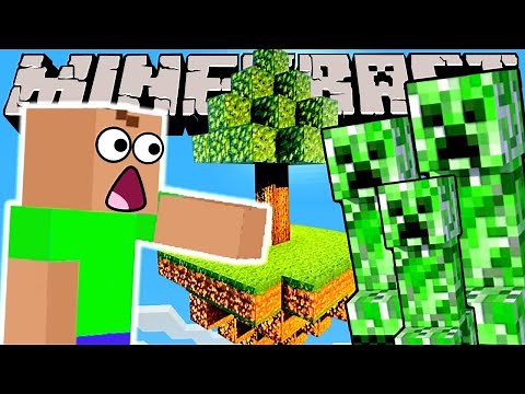 CREEPERS Attacked Us In Minecraft SKYBLOCK!