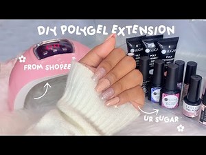 HOW TO DO POLYGEL NAIL EXTENSION FROM SHOPEE - URSUGAR - PHILIPPINES